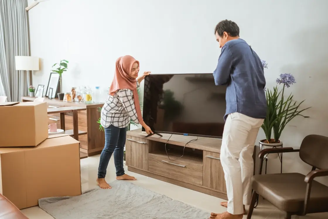 How to pack and move TV