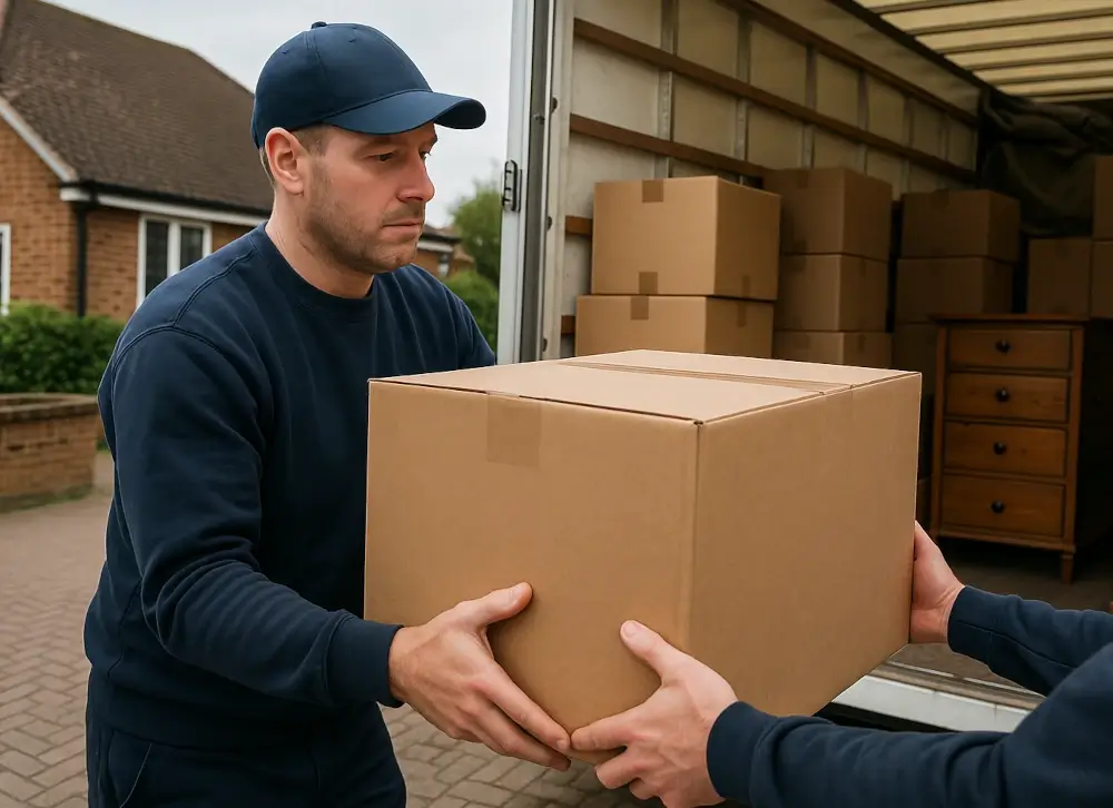 Van loading in West London